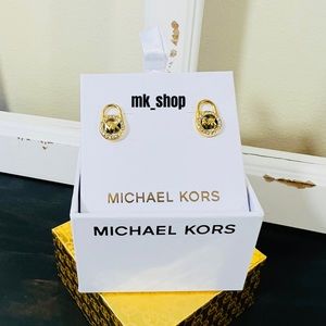 Michael Kors Padlock Stud Earrings